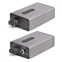 StarTech.com 2-Port USB 3.0 Extender over OM3 Multimode Fiber - LC/LC - 2x 5Gbps USB-A Hub - 350m (1150ft) Range - Durable USB Fiber Optic Extender - Optical USB Extender - TAA