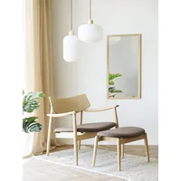 House Nordic Hocker Olvera Footrest 43 x 53.5 x 38 cm, Natur-Braun - Tiefe: 43 cm - Breite: 53.5 cm - Höhe: 38 cm - Belastbarkeit: 110 kg - Sitzhöhe: 38 cm - Detailmaterial: Polyester (PES)