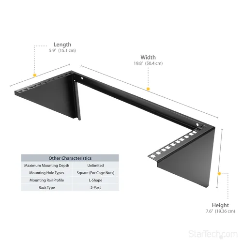 1U 19 WALL MOUNT RACK BRACKET .