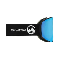 MowMow Skibrille Stealth Blau - Brilleneigenschaft: Anti-Fog-Beschichtung - Kratzfest - UV-Schutz - Verspiegelt - Brillenglasfarbe: Blau - Detailfarbe: Blau - Zielgruppe: Erwachsene - Form: Zylindrisch - Nachhaltigkeit: Nicht angegeben