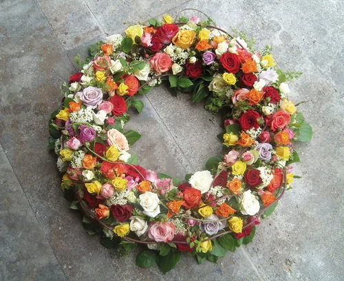 Opiflor Steckschaumkranz Ringo 40 cm - Detailfarbe: Grün