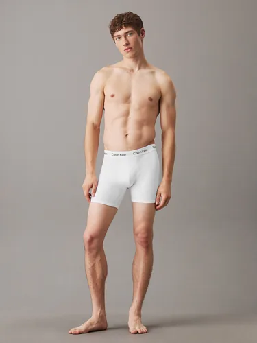 Calvin Klein Wäsche Unterhosen Boxer Brief 3Pk Grau/Schwarz/Weiss, M - Zielgruppe: Herren - Zertifikate: Keine Zertifizierung - Trocknergeeignet: Ja - Waschbar bei: 30 °C - Grösse: M - Eigenschaften: Keine Eigenschaft
