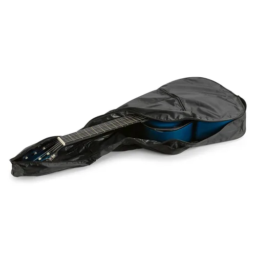 MAX Konzertgitarre SoloArt Set Blau - Griffbrett: Ahorn - Decke: Linde - Decke massiv: Nein - Gitarrengrösse: 4/4 - Mensur: 65 cm - Ausführung: Rechtshänder