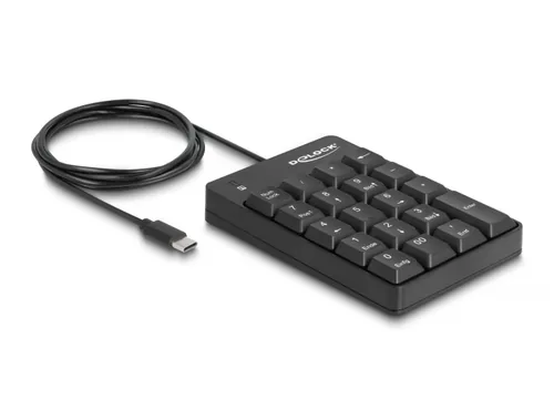DeLOCK 12108 numeric keypad Universal USB Black