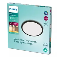 Philips Deckenleuchte LED SceneSwitch CL550 IP44 1300 lm 2700K - Leuchten Kategorie: Deckenleuchte - Betriebsart: Netzbetrieb - Lampensockel: LED fest verbaut - Farbtemperatur Kelvin: 2700 K - Dimmbar: nicht dimmbar - Farbwiedergabeindex CRI: 80