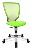 Topstar Kinder Bürostuhl Titan Junior, Grün - Produkttyp: Bürostuhl - Material Bezug: Polyurethan (PU) - Armlehnen: Nein - Material Fuss: Metall - Rückenart: Netzrücken - Rollenart: Teppichbodenrollen