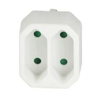 LogiLink LPS218 power extension 2 AC outlet(s) Indoor White