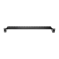 StarTech.com 1U Rack Mountable Cable Lacing Bar w/Adjustable Depth, Cable Support Guide For Organized 19" Racks/Cabinets, Horizontal Cable Guide For Patch Panels/Switches/PDUs