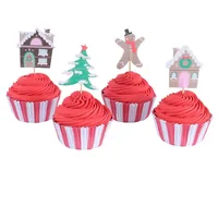 PME Cupcake-Set Tropical 24 Stück - Materialtyp: Papier - Material: Holz - Metall - Papier - Nachhaltigkeit: Nicht angegeben - Backform Typ: Cupcake-Set - Motiv: Figur - Detailfarbe: Gelb - Grün - Rosa