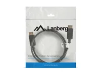LANBERG Displayport MM 19 PIN V1.2 Kabel 1m 4K schwarz