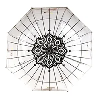 Esschert Design TP321 umbrella Black, Multicolour, Transparent Steel Full-sized Rain umbrella