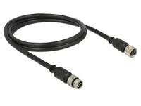 DeLOCK 12690 sensor/actuator cable 1 m M8 Black
