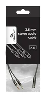 Gembird !Adapter audio stereo 3.5mm mini Jack/4PIN/ audio cable 0.2 m 2 x 3.5mm Black