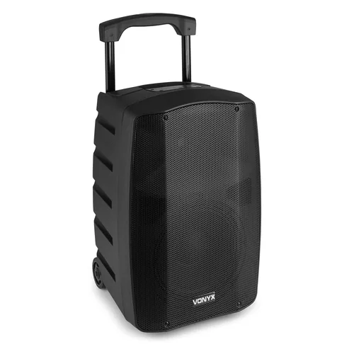 Vonyx Musik-System VSP200 Schwarz - Verbindungsmöglichkeiten: 6.3 mm Klinke - Bluetooth - XLR - SD - 3.5 mm Klinke - USB - Widerstandsfähigkeit: Keine Angabe - Stromversorgung: Batteriebetrieb - Netzbetrieb - Detailfarbe: Schwarz - Gewicht: 14.1 g - 14100