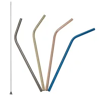 Lurch Strohhalm gebogen 4 Stück, Mehrfarbig - Materialtyp: Metall - Material: Edelstahl - Packungsgrösse: 4 Stück - Länge: 21.5 cm - Detailfarbe: Mehrfarbig