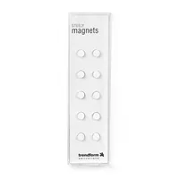 Trendform Haftmagnet Steely 10er Set , Weiss - Detailfarbe: Weiss - Verpackungseinheit: 10 Stück - Haftkraft: Stark haftend