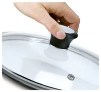 Tefal Pfannendeckel 32 cm, Transparent - Materialtyp: Glas - Material: Glas - Detailfarbe: Transparent - Durchmesser: 32 cm