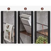 VASAGLE Bücherregal Braun/Schwarz - Eigenschaften: Keine Eigenschaft - Zertifikate: Keine Zertifizierung - Breite: 74 cm - Höhe: 150 cm - Tiefe: 30 cm - Detailfarbe: Braun - Schwarz
