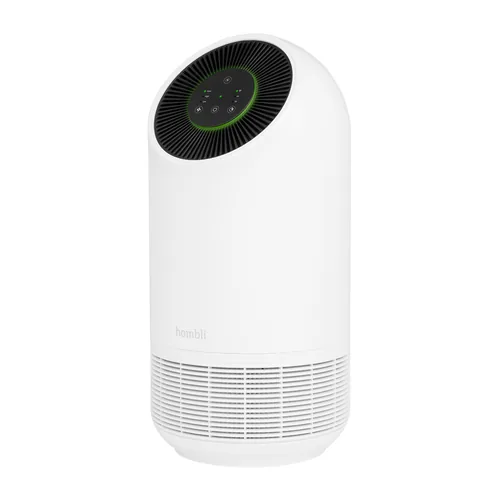 hombli Luftreiniger Smart Air Purifier 25 m² - Typ: Luftreiniger - Geräuschentwicklung in Betrieb: 30 dBA - Filtertyp: Aktivkohlefilter - HEPA-Filter - Vorfilter - Duftstoffbehälter: Nein - Display vorhanden: Nein - Hygrostat: Nein