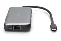 Digitus DA-70914 laptop dock/port replicator Wired USB 3.2 Gen 2 (3.1 Gen 2) Type-C Black, Grey