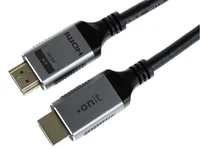 onit Kabel Premium HDMI - HDMI, 4K/60Hz, 1 m - Kabeltyp: Anschlusskabel - Videoanschluss Seite A: HDMI - Videoanschluss Seite B: HDMI - Detailfarbe: Schwarz - HDMI Standard: 2.0 - Display Port Standard: Keine Angabe