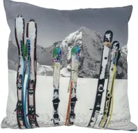 Dameco Kissen Ski 40 x 40 cm - Produkttyp: Weihnachtsdeko - Detailfarbe: Mehrfarbig