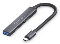 sonero S-UH110-001 interface hub USB 3.2 Gen 1 (3.1 Gen 1) Type-C 5000 Mbit/s Black, Grey