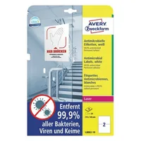 AVERY ZWECKFORM Etiketten L8002-10 Antimic. 210x148mm weiss