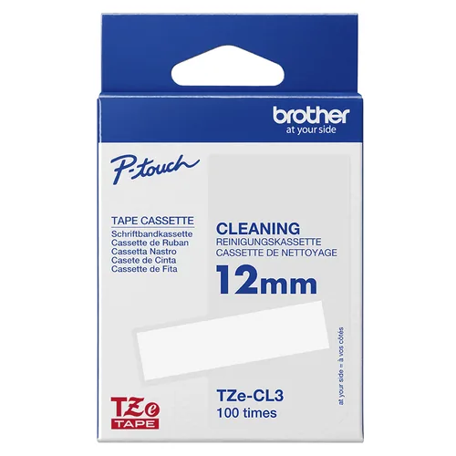 Brother Druckkopf-Reinigungskassette P-Touch TZeCL3 - Rolle 1.2 cm - 100 Durchläufe