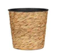 scheurich Pflanzengefäss mit Plastikeinsatz 16 x 14 cm,  Nature - Detailfarbe: Nature - Aufhängevorrichtung: Nein - Detailmaterial: Wasserhyazinthe - Grundmaterial: Pflanzenfaser