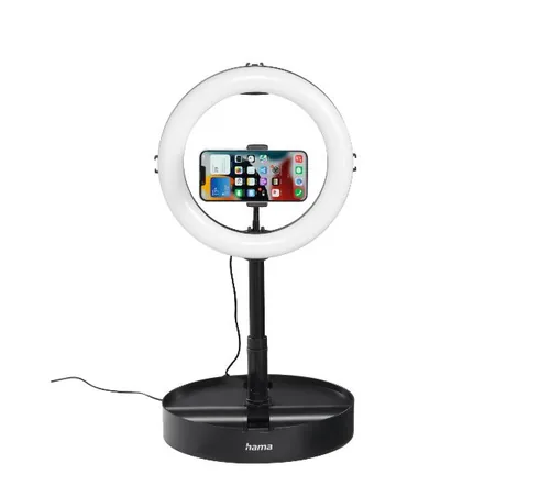 Hama SpotLight FoldUp 102 II LED-Ringleuchte f. Smartphone