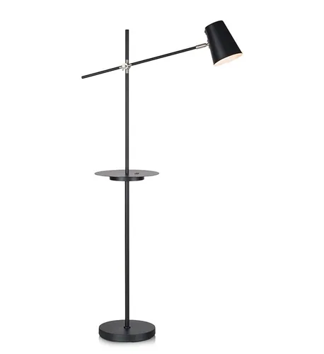 Markslöjd Stehleuchte LINEAR 1L Schwarz - Betriebsart: Netzbetrieb - Lampensockel: E14 - Farbtemperatur Kelvin: Je nach Leuchtmittel - Gesamtleistung: 40 W - Dimmbar: nicht dimmbar - Lichtfarbe: Je nach Leuchtmittel