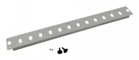 helos LWL 19 Breakoutbox Frontplatte 12-Fach Blende unbestückt, grau