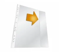 DURABLE Zeigetasche A4 5 x Transparent - Typ: Zeigetasche - Ausstattung: Universallochung - Aussenseite offen - Detailfarbe: Transparent - Material: Polypropylen (PP)
