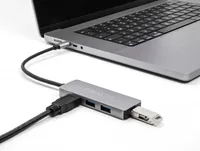 Delock USB-Hub 4 x USB 3.0 Typ-A - Stromversorgung: USB - Anzahl Ports: 4 - Detailfarbe: Schwarz - USB Standard: 3.0/3.1/3.2 Gen 1 (5 Gbps) - USB Anschluss 2 (Endgerät): USB A - USB Anschluss 1 (Quelle): USB C