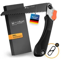HARDTWERK 15874 hand saw Japanese saw 21 cm Black, Orange, Silver