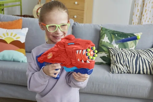 NERF Junior Wild Lionfury - Waffentyp: Gewehr - Altersempfehlung ab: 6 Jahren - Geschossart: Dart - Motorisierter Dartabschuss: Nein