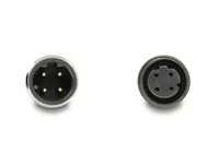 Delock M12 Kabel D-kodiert 4 Pin Stecker zu Buchse PUR (TPU) 1 m