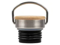 KOOR Trinkflasche Nero Legno 1 L - Material: Edelstahl - Eigenschaften: Wiederverwendbar - Zertifikate: Keine Zertifizierung - Spülmaschinenfest: Ja - Volumen: 1000 ml - Farbe: Schwarz