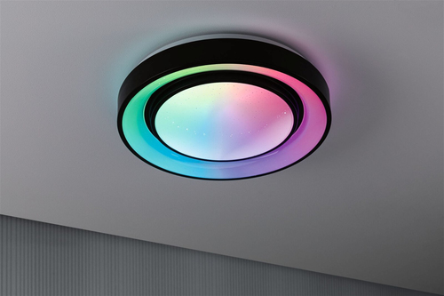 Paulmann Deckenleuchte LED Rainbow mit Regenbogeneffekt - Leuchten Kategorie: Deckenleuchte - Wandleuchte - Betriebsart: Netzbetrieb - Lampensockel: LED fest verbaut - Farbtemperatur Kelvin: 3000 bis 6500 K - Dimmbar: dimmbar - Farbwiedergabeindex CRI: 0