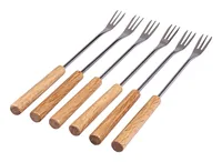 Kadastar 101236 fork Fondue fork Steel, Wood 6 pc(s)
