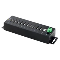 StarTech.com USB210AIND-USB-A-HUB hub di interfaccia USB 2.0 Type-B 480 Mbit/s Nero