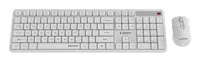 Gembird KBS-WMS-01-W Silent key Pro Business wireless desktop set, white, US layout