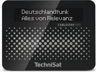 Technisat Radio-Tuner Cablestar 100 Schwarz - Radio Tuner: DAB+ - Schnittstellen: Typ-N (IEC 60906-1) - Cinch - Digital Input - DC - Analog Input - Tiefe: 57 mm - Breite: 120 mm - Detailfarbe: Schwarz - Höhe: 90 mm
