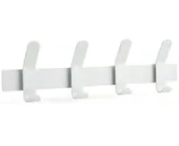 Zone Denmark Wandgarderobe A-Rack 4 Haken, Weiss - Tiefe: 5 cm - Breite: 40 cm - Höhe: 11 cm - Detailmaterial: Stahl - Grundmaterial: Metall