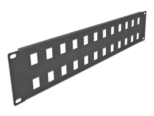 Delock 19? Keystone Patchpanel 24 Port 2 HE schwarz