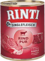 Rinti Nassfutter Singlefleisch Dose Rind Pur, 800 g - Tierbedürfnis: Verdauung - Magen & Darm - Geschmacksrichtung: Rind - Zertifikate: Keine Zertifizierung - Fleischsorte: Rind - Packungsgrösse: 800 g - Futtereigenschaft: Getreidefrei - Ohne künstliche Z