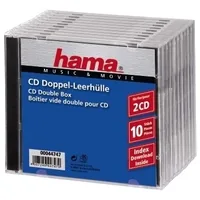 Hama CD Double Box 10er Jewel-Case                 44747
