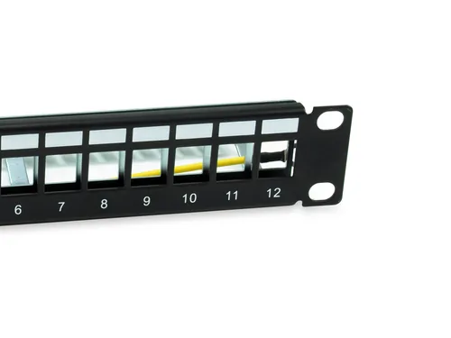 Equip 10 Patchpanel 12xKeystones FTP 1U RAL9005