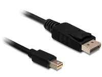 Delock Kabel Mini-DisplayPort DisplayPort, 50cm, 4K 60Hz - Kabeltyp: Anschlusskabel - Videoanschluss Seite A: Mini-DisplayPort - Videoanschluss Seite B: DisplayPort - Detailfarbe: Schwarz - Kabellänge: 0.5 m - Display Port Standard: 1.2